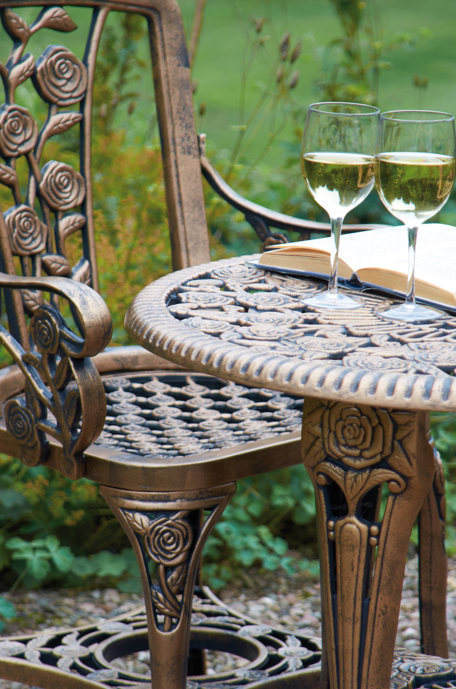 Greenhusrt 3pc Rose Arm Chair Patio Set Bronze Barnardo's Online